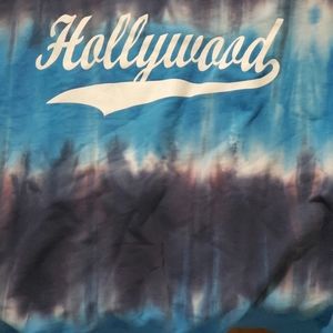 Off the shoulder tye dye sweatshirt